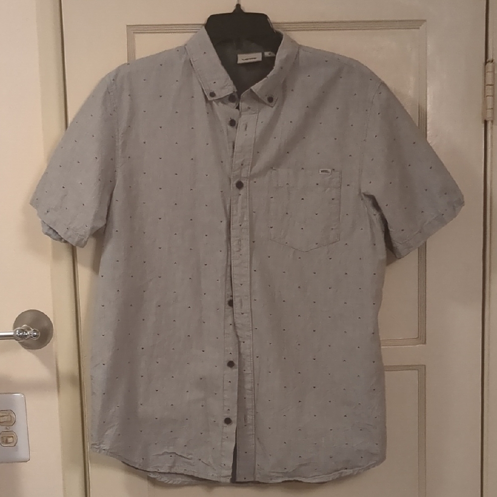 Vans Men's Gray Short Sleeve Shirt